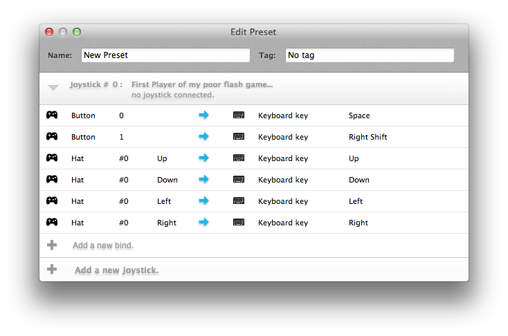 nimbus controller mac mapping